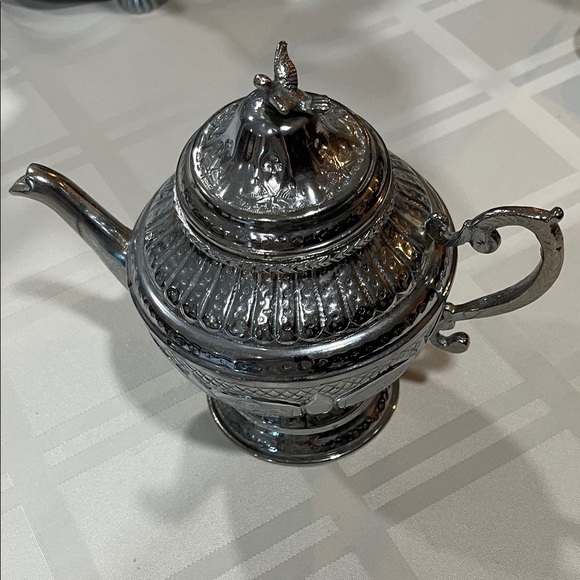 Vintage Never Used Elegant Very Ornate Silver Samovar - Picture 7 of 9